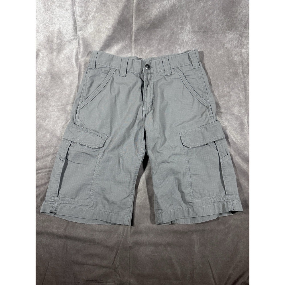 Carhartt Force Relaxed Fit Ripstop Cargo Work Shorts 3o Waist  Med Grey